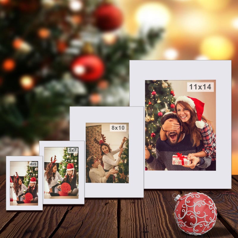 حزمة Egofine مكونة من 25 حصيرة صور بيضاء مقطوعة مسبقًا مقاس 5x7 للصور مقاس 4x6 مع مجموعات غير لامعة بيضاء مشطوفة الشكل. تتضمن 25 سجادة عالية الجودة خالية من الأحماض و25 لوح دعم و25 كيسًا شفافًا - Image 5